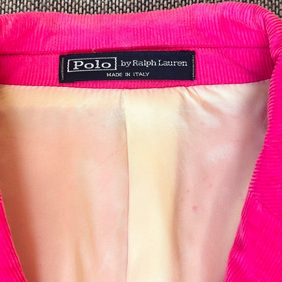 Polo Ralph Lauren Men’s 38 R Pink Corduroy Blazer RARE! - Picture 2 of 12